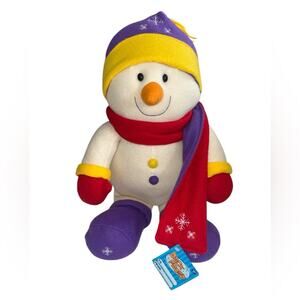NWT Vtg 2000 Zany Brainy Zack Frost 28” Snowman Christmas Holiday Plush Jumbo